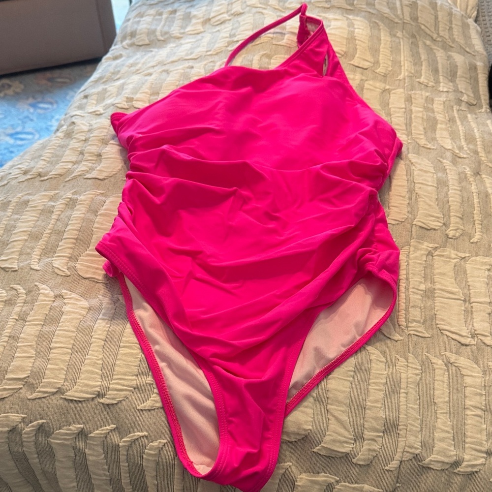 Vibrant Pink One Piece Swimsuit